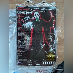 Light Up Fade Mouth Kid's Ghost Face Costume - Medium